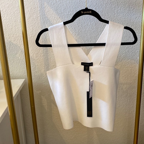 House of Harlow 1960 Tops - NWT House of Harlow 1960 White Square Neck Tank Top